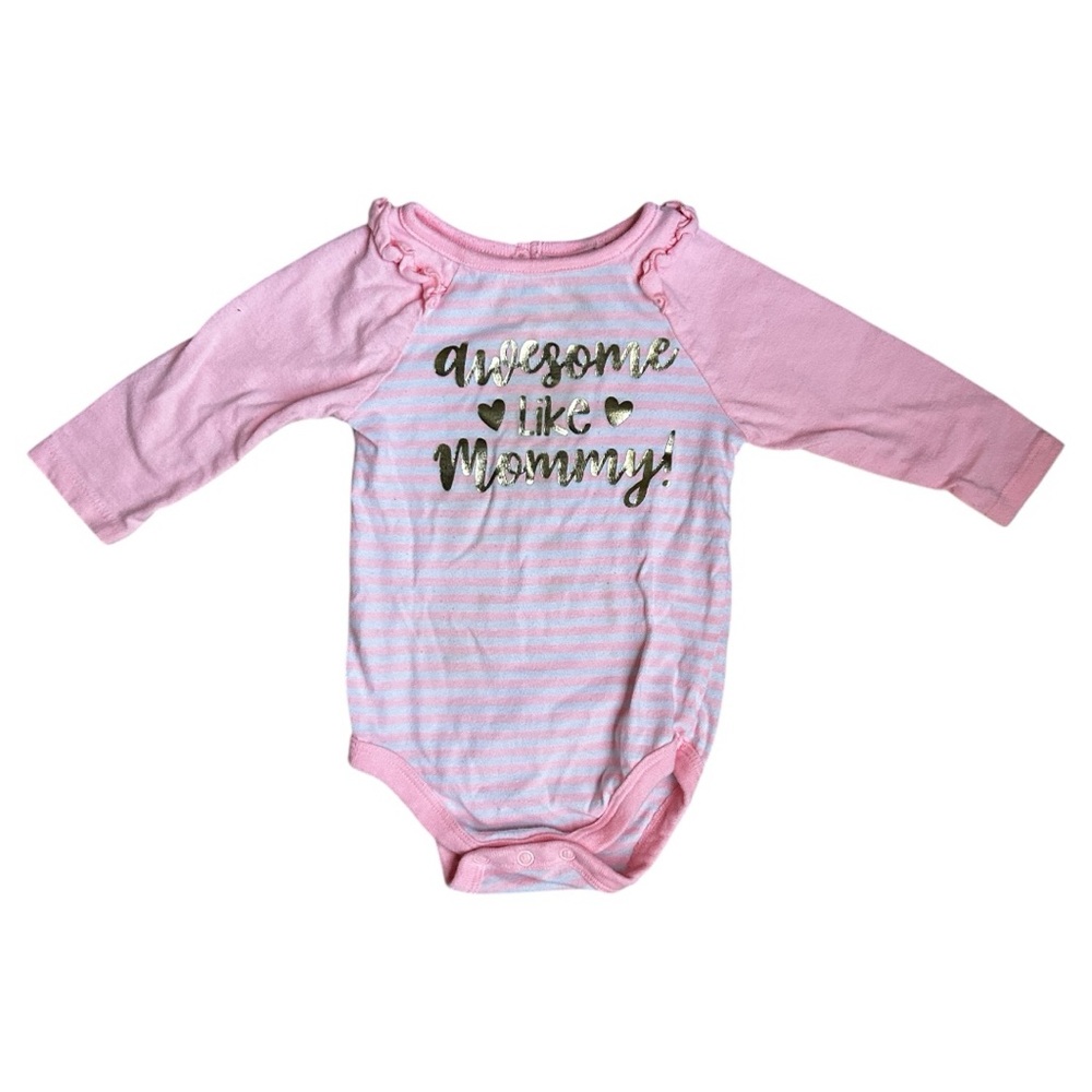Garanimals Pink, White, and Gold Baby Onesie